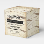  Mummy om te worden | Halloween Baby shower Bedankdoosjes (Voorkant Zijde)