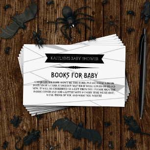 Mummy om te worden   Halloween Baby shower Book Informatiekaartje
