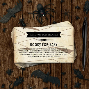 Mummy om te worden   Halloween Baby shower Book Informatiekaartje