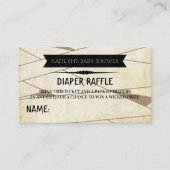 Mummy om te worden | Halloween Baby shower Diaper Informatiekaartje (Voorkant)