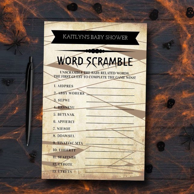  Mummy om te worden | Halloween Baby shower Game (Creator heeft geüpload)