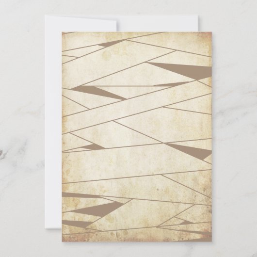  Mummy om te worden | Halloween Baby shower Kaart (Achterkant)