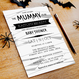 Mummy om te worden | Halloween Baby shower Kaart