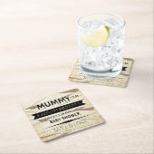 Mummy om te worden | Halloween Baby shower Kartonnen Onderzetters (Insitu)