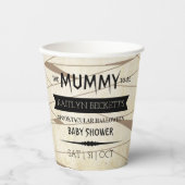 Mummy om te worden | Halloween Baby shower Papieren Bekers (Voorkant)