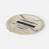 Mummy om te worden | Halloween Baby shower Papieren Bordje (Gekanteld)