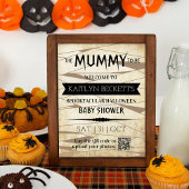  Mummy om te worden | Halloween Baby shower Poster