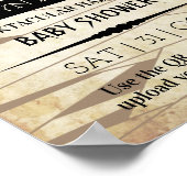  Mummy om te worden | Halloween Baby shower Poster (Hoek)