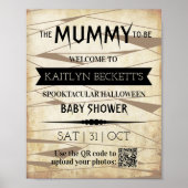  Mummy om te worden | Halloween Baby shower Poster (Voorkant)