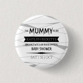 Mummy om te worden | Halloween Baby shower Ronde Button 3,2 Cm (Voorkant)