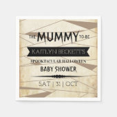 Mummy om te worden | Halloween Baby shower Servet (Voorkant)