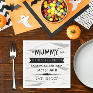 Mummy om te worden   Halloween Baby shower Servet