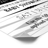 Mummy om te worden | Welkom Halloween Baby shower Poster (Hoek)