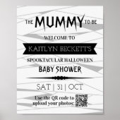 Mummy om te worden | Welkom Halloween Baby shower Poster (Voorkant)