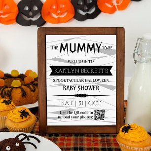 Mummy om te worden   Welkom Halloween Baby shower Poster