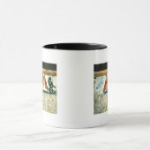 Mummy op een begrafenisbed met verschillende divin mok (Midden)