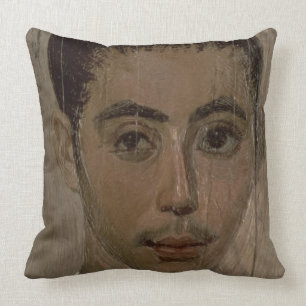 Mummy Portret van een jongen met een verwond oog, Kussen