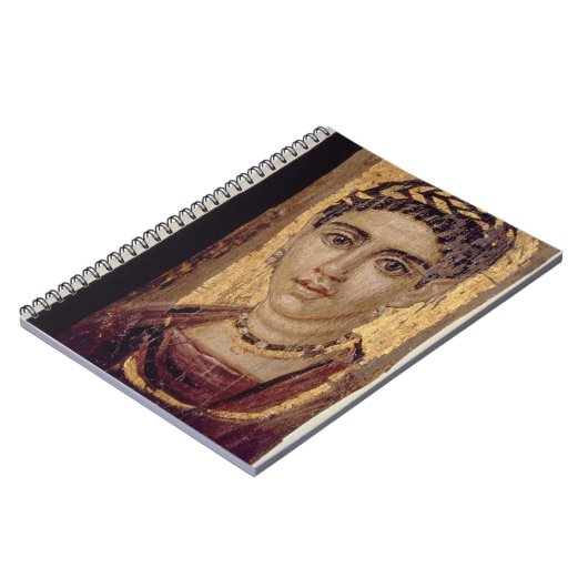Mummy Portret van een vrouw uit Fayum, Romano-Egyp Notitieboek (Linkerzijde)