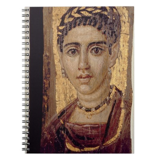 Mummy Portret van een vrouw uit Fayum, Romano-Egyp Notitieboek (Voorkant)