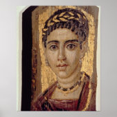 Mummy Portret van een vrouw uit Fayum, Romano-Egyp Poster (Voorkant)