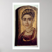 Mummy Portret van een vrouw uit Fayum, Romano-Egyp Poster (Voorkant)