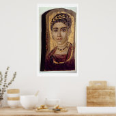 Mummy Portret van een vrouw uit Fayum, Romano-Egyp Poster (Keuken)