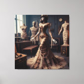 Mummy Queen Steampunk Victoriaans Gothic Canvas Afdruk (Voorkant)