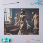 Mummy Queen Steampunk Victoriaans Gotische Decoupa Tissuepapier (Craft)