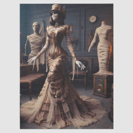 Mummy Queen Steampunk Victoriaans Gotische Decoupa Tissuepapier