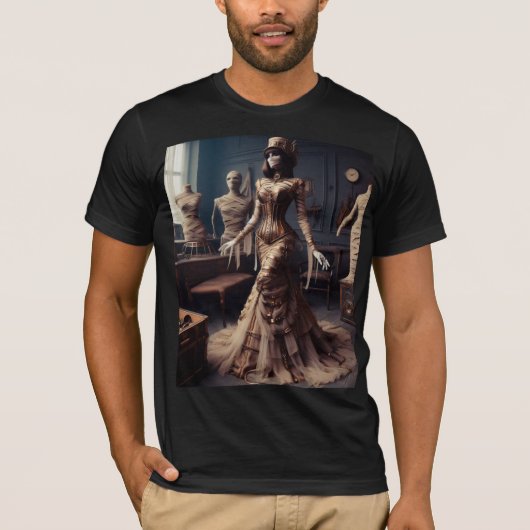 Mummy Queen Steampunk  Victoriaans T-shirt (Voorkant)