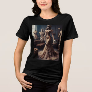 Mummy Queen Steampunk Victoriaans Tri-Blend Shirt