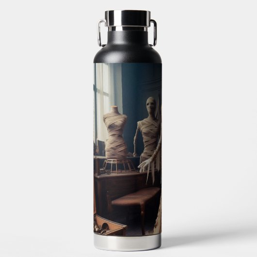 Mummy Queen Steampunk  Victoriaans Waterfles (Voorkant)