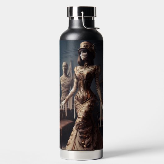 Mummy Queen Steampunk  Victoriaans Waterfles (Links)