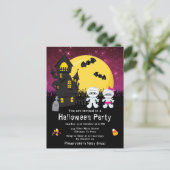 Mummy roze van de Fancy dress party Halloween Briefkaart (Staand voorkant)