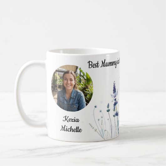 Mummy’s Wildflowers Personalized Birth Month Flowe Koffiemok (Links)