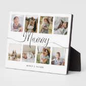 Mummy Script Fotocollage Moederdag Keepsake Fotoplaat (Zijkant)