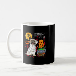 Mummy Shih Tzu Dog Halloween Dog Scary Pumpkins Lo Koffiemok