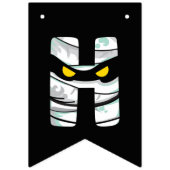 Mummy-themed Happy Halloween Bunting Flags Vlaggetjes (Tweede vlag)