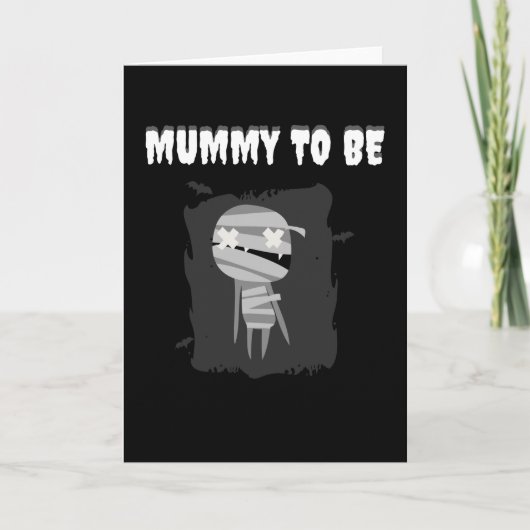 Mummy To Be Funny Halloween Pregnancy Pregnant Mom Kaart (Voorkant)