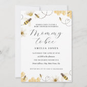 Mummy to be Yellow Baby shower Kaart (Voorkant)