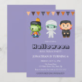 Mummy Vampire Monster Kinder Halloween Verjaardag Kaart (Voorkant / Achterkant)