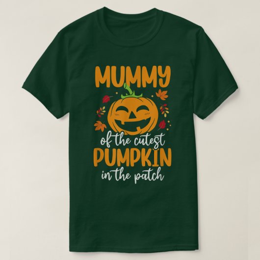 Mummy van de beste pompoenen in het patchalwee t-shirt (Design voorkant)