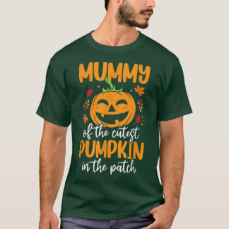 Mummy van de beste pompoenen in het patchalwee t-shirt