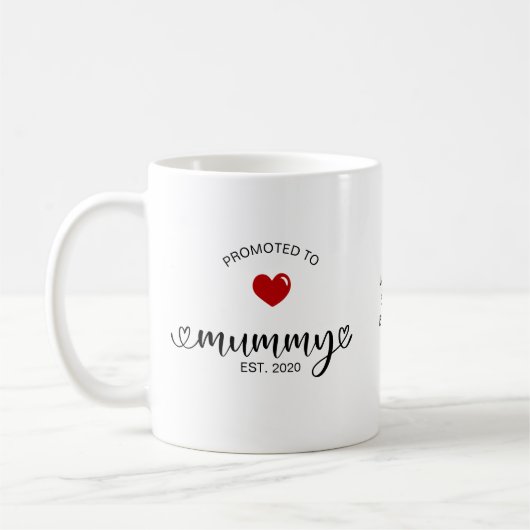 Mummy Vastgesteld Bevorderd Tot Moeder Koffiemok (Links)