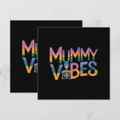 Mummy Vibes: Breng Spooky Fun naar Halloween Kaart (Voorkant / Achterkant)