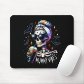 Mummy Vibes Skeleton Coffee Mom Soky Season Hallow Muismat (Met muis)