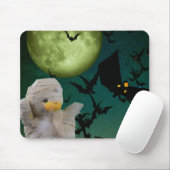 Mummy, Vleermuis & Maan Halloween Muismat (Met muis)