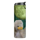 Mummy, Vleermuis & Maan Halloween Thermosbeker (Gedraaid links)