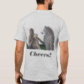 Mummy & Werewolf Drink Beer Fantasy Art Shirt (Achterkant)