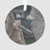 Mummy Werewolf Drink Fantasy Acryl Ornament (achterkant)